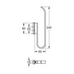 Casa si Gradina - Sanitare - Suporturi si accesorii baie - Suporturi baie - Suport rezerva hartie igienica Grohe 41067GN0, Selection, 2 role, montare pe perete, fixare ascunsa, mat, auriu - Infinity.ro