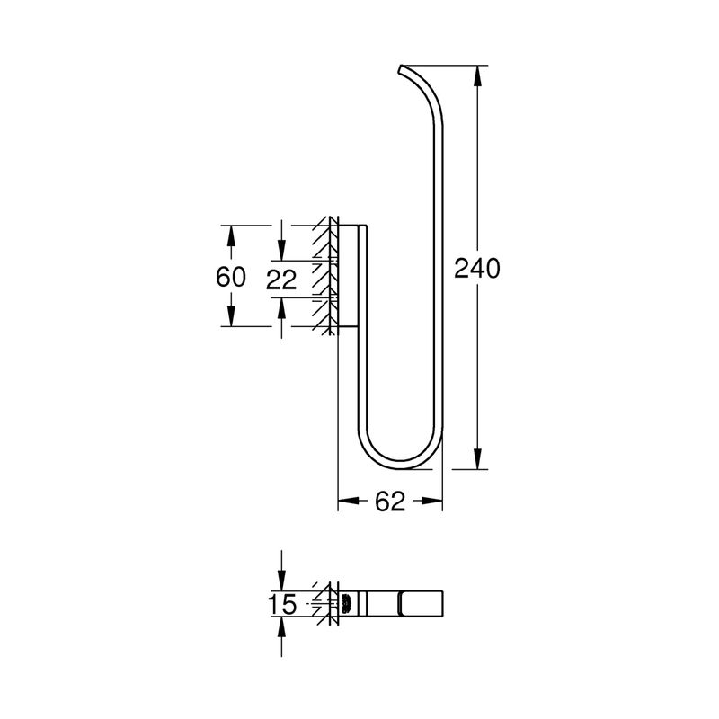 Casa si Gradina - Sanitare - Suporturi si accesorii baie - Suporturi baie - Suport rezerva hartie igienica Grohe 41067GN0, Selection, 2 role, montare pe perete, fixare ascunsa, mat, auriu - Infinity.ro