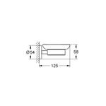 Casa si Gradina - Sanitare - Suporturi si accesorii baie - Suporturi baie - Suport sapun Grohe 41193DC0, Start, pe perete, metal/sticla, mat, otel satinat - Infinity.ro