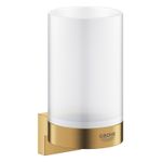 Casa si Gradina - Sanitare - Suporturi si accesorii baie - Suporturi baie - Suport Grohe 41027GN0, Selection, montare pe perete, fixare ascunsa, mat, auriu - Infinity.ro