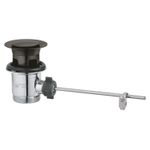 Casa si Gradina - Sanitare - Chiuveta bucatarie si accesorii - Accesorii chiuvete - Ventil lavoar Grohe 28910AL0, cu tija, metalic, mat, grafit - Infinity.ro