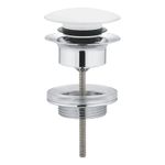 Casa si Gradina - Sanitare - Chiuveta bucatarie si accesorii - Accesorii chiuvete - Ventil Grohe 65807LS0, G 1 1/4'', universal, push to open, lucios, alb - Infinity.ro