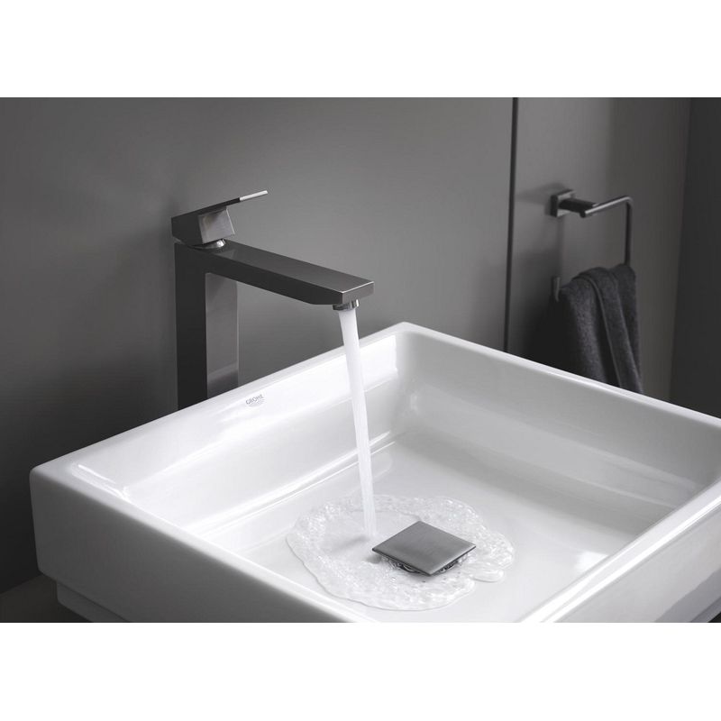 Casa si Gradina - Sanitare - Chiuveta bucatarie si accesorii - Accesorii chiuvete - Ventil lavoar Grohe 40565AL0, Cube, universal, push to open, mat, grafit - Infinity.ro