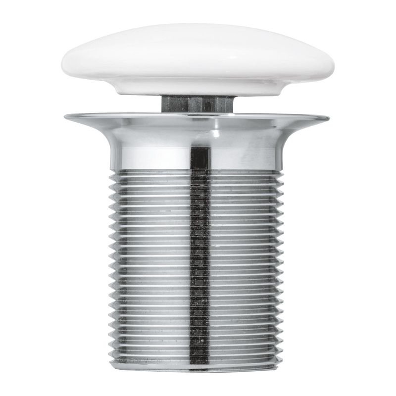 Casa si Gradina - Sanitare - Chiuveta bucatarie si accesorii - Accesorii chiuvete - Ventil lavoar Grohe 103575SH00, Essence, G 5/4'', fara inchidere, capac ceramic, lucios, alb - Infinity.ro