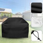 Casa si Gradina - Gradina si terasa - Gratare si accesorii - Accesorii gratare - Husa de protectie pentru gratar, tesatura oxford impermeabila, protectie UV, 145x61x117 cm, negru - Infinity.ro