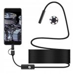 Auto si Moto - Reparatii si depanare - Scule auto - Scule si truse auto - Camera endoscopica MRG M-Y102, IP67, 5 m, 7 mm, USB-C, Android, 6 LED-uri - Infinity.ro