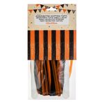 Casa si Gradina - Textile si covoare - Perdele si draperii - Perdele - Perdea decorativa Halloween cu franjuri, Negru si Portocaliu, 100x200cm - Infinity.ro