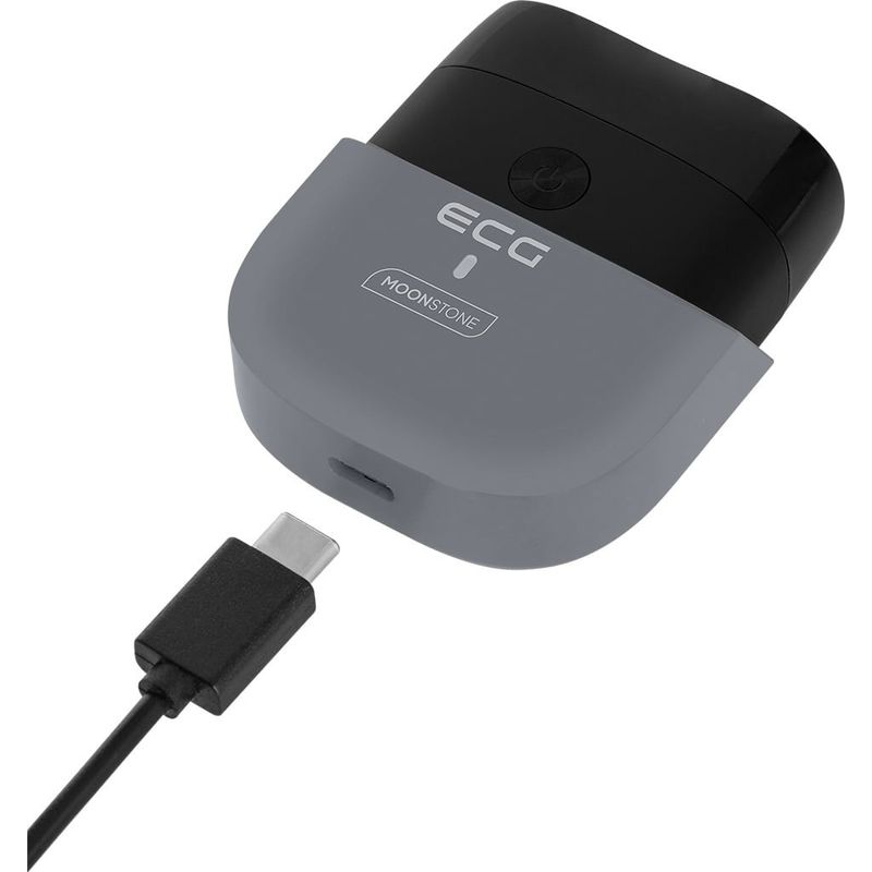 Ingrijire personala si Cosmetice - Aparate & accesorii ingrijire personala - Aparate de ras si tuns - Aparate de tuns - Aparat de ras electric ECG ZH 2200 Blade Moonstone, Li-Ion 3.7 V / 400 mAh, IPX 7, gri metalizat - Infinity.ro