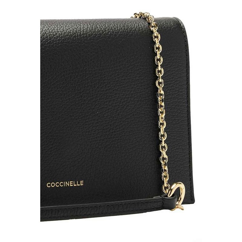 Fashion, accesorii si bijuterii - Femei - Accesorii femei - Genti si rucsacuri femei - Poseta dama Coccinelle E5S00550201 negru - Infinity.ro