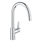 Casa si Gradina - Sanitare - Chiuveta bucatarie si accesorii - Baterii bucatarie - Baterie bucatarie Grohe 30547000, 0.8 bar, 357 mm, 215 mm, 1 orificii instalare, 1 sprayuri, 120 unghi pivotare, Crom - Infinity.ro