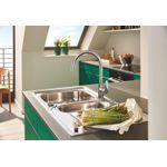 Casa si Gradina - Sanitare - Chiuveta bucatarie si accesorii - Baterii bucatarie - Baterie bucatarie Grohe 30547000, 0.8 bar, 357 mm, 215 mm, 1 orificii instalare, 1 sprayuri, 120 unghi pivotare, Crom - Infinity.ro