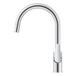 Casa si Gradina - Sanitare - Chiuveta bucatarie si accesorii - Baterii bucatarie - Baterie bucatarie Grohe 30547000, 0.8 bar, 357 mm, 215 mm, 1 orificii instalare, 1 sprayuri, 120 unghi pivotare, Crom - Infinity.ro