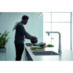 Casa si Gradina - Sanitare - Chiuveta bucatarie si accesorii - Baterii bucatarie - Baterie bucatarie Grohe 31886000, 1 bar, 376 mm, 200 mm, 1 orificii instalare, 2 sprayuri, 180 unghi pivotare, Crom - Infinity.ro