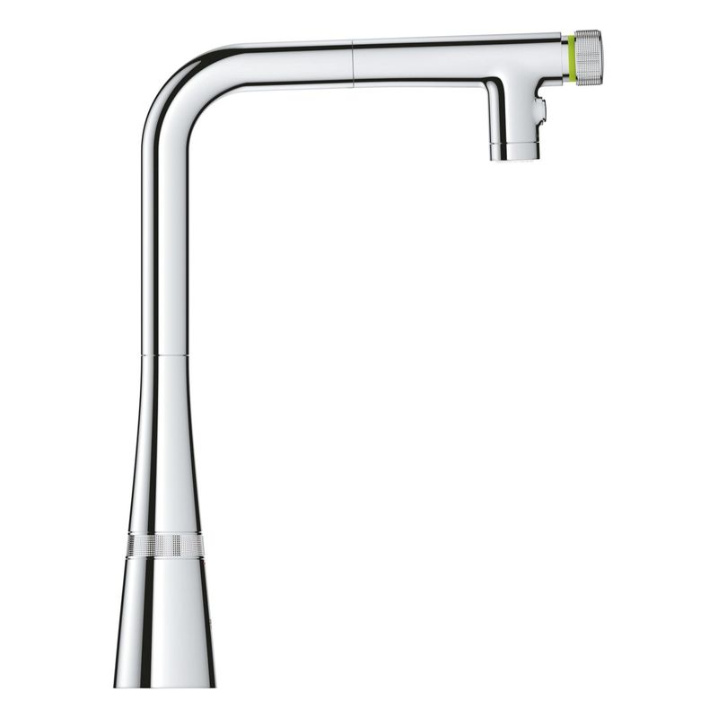 Casa si Gradina - Sanitare - Chiuveta bucatarie si accesorii - Baterii bucatarie - Baterie bucatarie Grohe 31886000, 1 bar, 376 mm, 200 mm, 1 orificii instalare, 2 sprayuri, 180 unghi pivotare, Crom - Infinity.ro