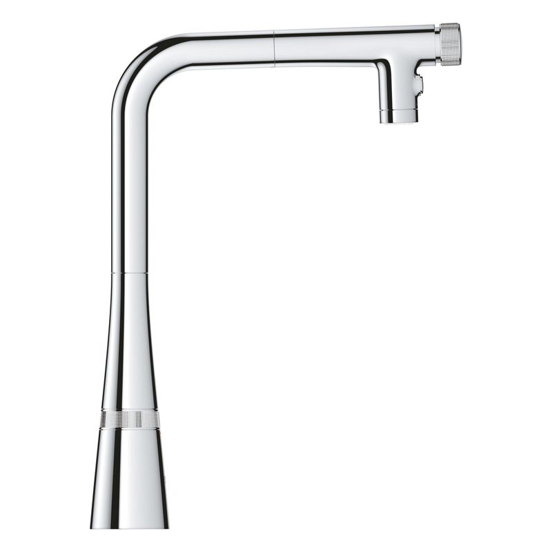 Casa si Gradina - Sanitare - Chiuveta bucatarie si accesorii - Baterii bucatarie - Baterie bucatarie Grohe 31886000, 1 bar, 376 mm, 200 mm, 1 orificii instalare, 2 sprayuri, 180 unghi pivotare, Crom - Infinity.ro