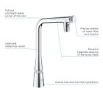 Casa si Gradina - Sanitare - Chiuveta bucatarie si accesorii - Baterii bucatarie - Baterie bucatarie Grohe 31886000, 1 bar, 376 mm, 200 mm, 1 orificii instalare, 2 sprayuri, 180 unghi pivotare, Crom - Infinity.ro