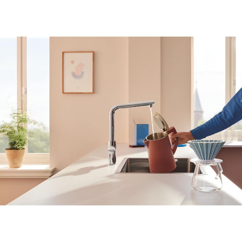 Casa si Gradina - Sanitare - Chiuveta bucatarie si accesorii - Baterii bucatarie - Baterie bucatarie Grohe 30600000, 1 bar, 367 mm, 223 mm, 1 orificii instalare, 2 sprayuri, 180 unghi pivotare, Crom - Infinity.ro