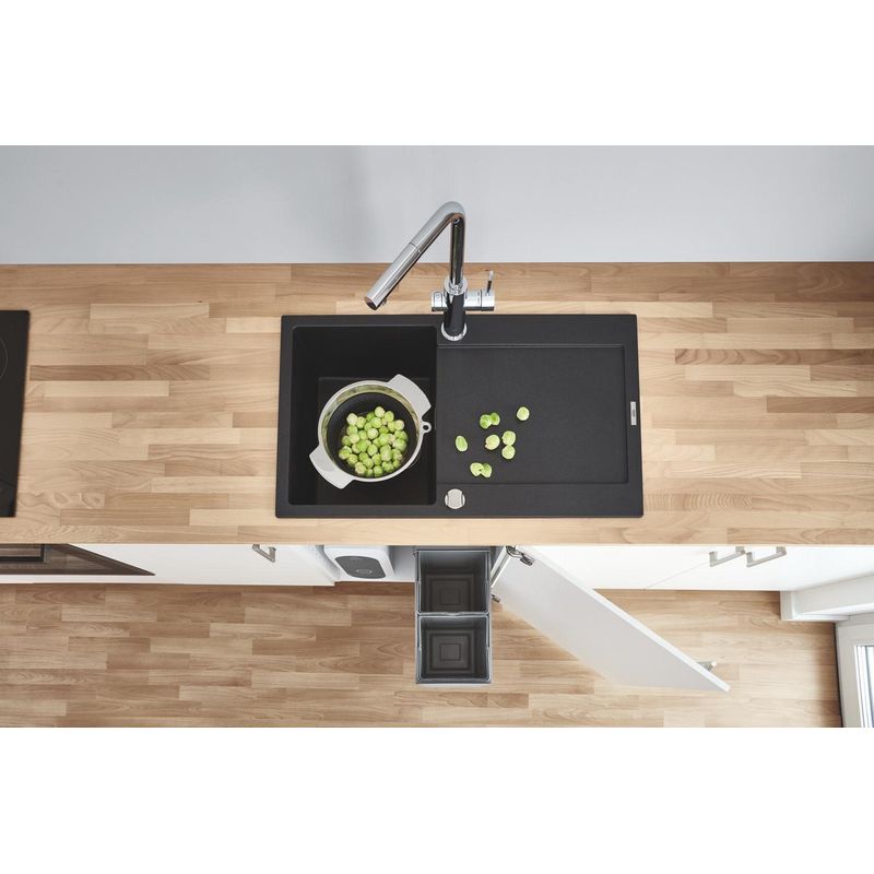 Casa si Gradina - Sanitare - Chiuveta bucatarie si accesorii - Baterii bucatarie - Baterie bucatarie Grohe 1010680001, 0.6 bar, 378 mm, 221 mm, 1 orificii instalare, 3 sprayuri, 150 unghi pivotare, Crom - Infinity.ro