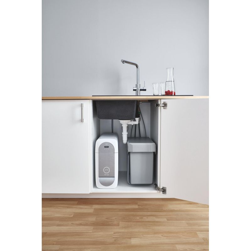 Casa si Gradina - Sanitare - Chiuveta bucatarie si accesorii - Baterii bucatarie - Baterie bucatarie Grohe 1010680001, 0.6 bar, 378 mm, 221 mm, 1 orificii instalare, 3 sprayuri, 150 unghi pivotare, Crom - Infinity.ro