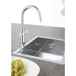 Casa si Gradina - Sanitare - Chiuveta bucatarie si accesorii - Baterii bucatarie - Baterie bucatarie Grohe 1010730001, 0.6 bar, 419 mm, 219 mm, 1 orificii instalare, 3 sprayuri, 150 unghi pivotare, Crom - Infinity.ro