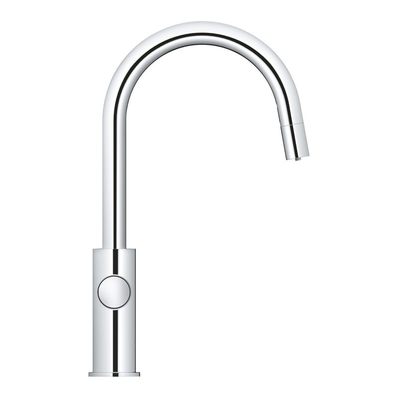 Casa si Gradina - Sanitare - Chiuveta bucatarie si accesorii - Baterii bucatarie - Baterie bucatarie Grohe 1010730001, 0.6 bar, 419 mm, 219 mm, 1 orificii instalare, 3 sprayuri, 150 unghi pivotare, Crom - Infinity.ro