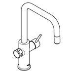 Casa si Gradina - Sanitare - Chiuveta bucatarie si accesorii - Baterii bucatarie - Baterie bucatarie Grohe 1010740001, 0.6 bar, 393 mm, 224 mm, 1 orificii instalare, 3 sprayuri, 160 unghi pivotare, Crom - Infinity.ro