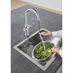 Casa si Gradina - Sanitare - Chiuveta bucatarie si accesorii - Baterii bucatarie - Baterie bucatarie Grohe 1010730001, 0.6 bar, 419 mm, 219 mm, 1 orificii instalare, 3 sprayuri, 150 unghi pivotare, Crom - Infinity.ro
