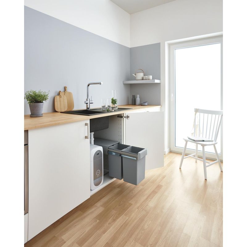 Casa si Gradina - Sanitare - Chiuveta bucatarie si accesorii - Baterii bucatarie - Baterie bucatarie Grohe 1010680001, 0.6 bar, 378 mm, 221 mm, 1 orificii instalare, 3 sprayuri, 150 unghi pivotare, Crom - Infinity.ro