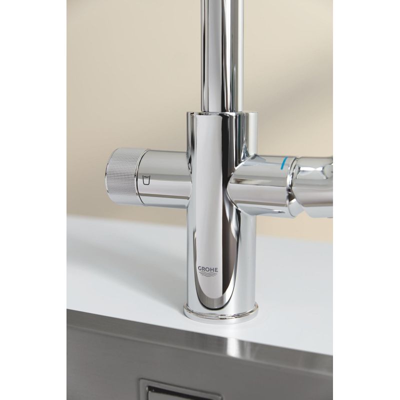 Casa si Gradina - Sanitare - Chiuveta bucatarie si accesorii - Baterii bucatarie - Baterie bucatarie Grohe 30600000, 1 bar, 367 mm, 223 mm, 1 orificii instalare, 2 sprayuri, 180 unghi pivotare, Crom - Infinity.ro