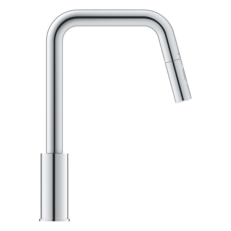 Casa si Gradina - Sanitare - Chiuveta bucatarie si accesorii - Baterii bucatarie - Baterie bucatarie Grohe 30619000, 1 bar, 362 mm, 221 mm, 1 orificii instalare, 2 sprayuri, 180 unghi pivotare, Crom - Infinity.ro