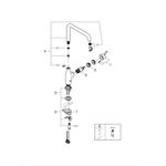 Casa si Gradina - Sanitare - Chiuveta bucatarie si accesorii - Baterii bucatarie - Baterie bucatarie Grohe 30505000, 1 bar, 300 mm, 220 mm, 1 orificii instalare, 1 sprayuri, 360 unghi pivotare, Crom - Infinity.ro