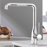Casa si Gradina - Sanitare - Chiuveta bucatarie si accesorii - Baterii bucatarie - Baterie bucatarie Grohe 30505000, 1 bar, 300 mm, 220 mm, 1 orificii instalare, 1 sprayuri, 360 unghi pivotare, Crom - Infinity.ro