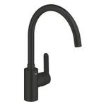 Casa si Gradina - Sanitare - Chiuveta bucatarie si accesorii - Baterii bucatarie - Baterie bucatarie Grohe 314942431, 0.6 bar, 353 mm, 224 mm, 1 orificii instalare, 1 sprayuri, 150 unghi pivotare, Negru - Infinity.ro