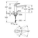 Casa si Gradina - Sanitare - Chiuveta bucatarie si accesorii - Baterii bucatarie - Baterie bucatarie Grohe 304632430, 1 bar, 202 mm, 222 mm, 1 orificii instalare, 1 sprayuri, 360 unghi pivotare, Negru - Infinity.ro