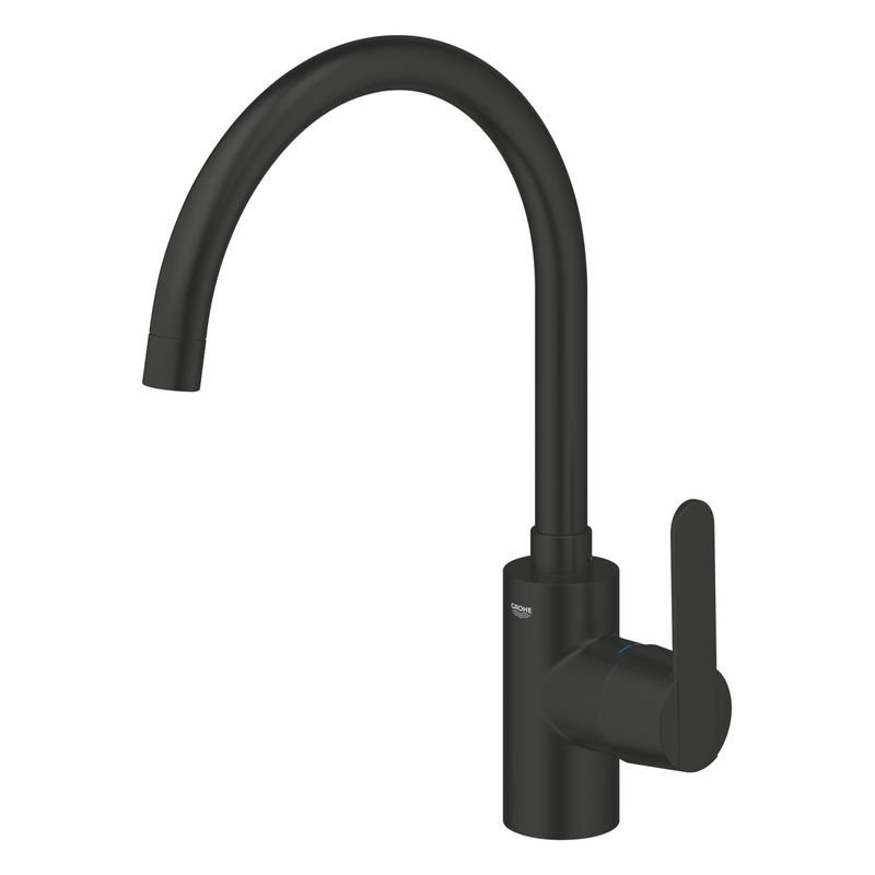 Casa si Gradina - Sanitare - Chiuveta bucatarie si accesorii - Baterii bucatarie - Baterie bucatarie Grohe 314942431, 0.6 bar, 353 mm, 224 mm, 1 orificii instalare, 1 sprayuri, 150 unghi pivotare, Negru - Infinity.ro