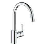 Casa si Gradina - Sanitare - Chiuveta bucatarie si accesorii - Baterii bucatarie - Baterie bucatarie Grohe 32671002, 0.8 bar, 360 mm, 215 mm, 1 orificii instalare, 1 sprayuri, 360 unghi pivotare, Crom - Infinity.ro