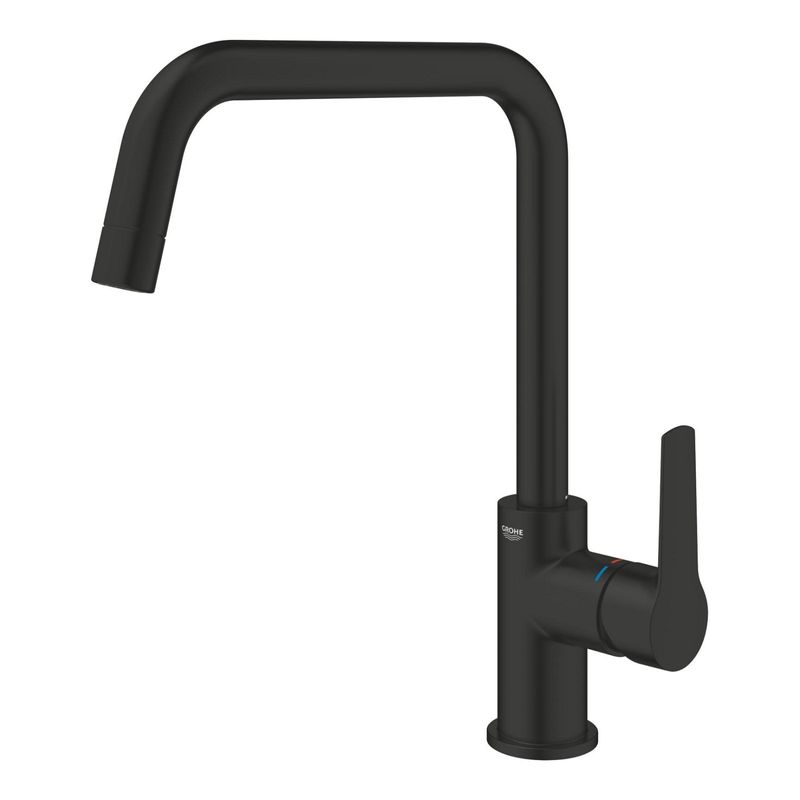 Casa si Gradina - Sanitare - Chiuveta bucatarie si accesorii - Baterii bucatarie - Baterie bucatarie Grohe 304702430, 1 bar, 310 mm, 228 mm, 1 orificii instalare, 1 sprayuri, 180 unghi pivotare, Negru - Infinity.ro