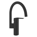 Casa si Gradina - Sanitare - Chiuveta bucatarie si accesorii - Baterii bucatarie - Baterie bucatarie Grohe 304692430, 0.8 bar, 339 mm, 183 mm, 1 orificii instalare, 1 sprayuri, 360 unghi pivotare, Negru - Infinity.ro