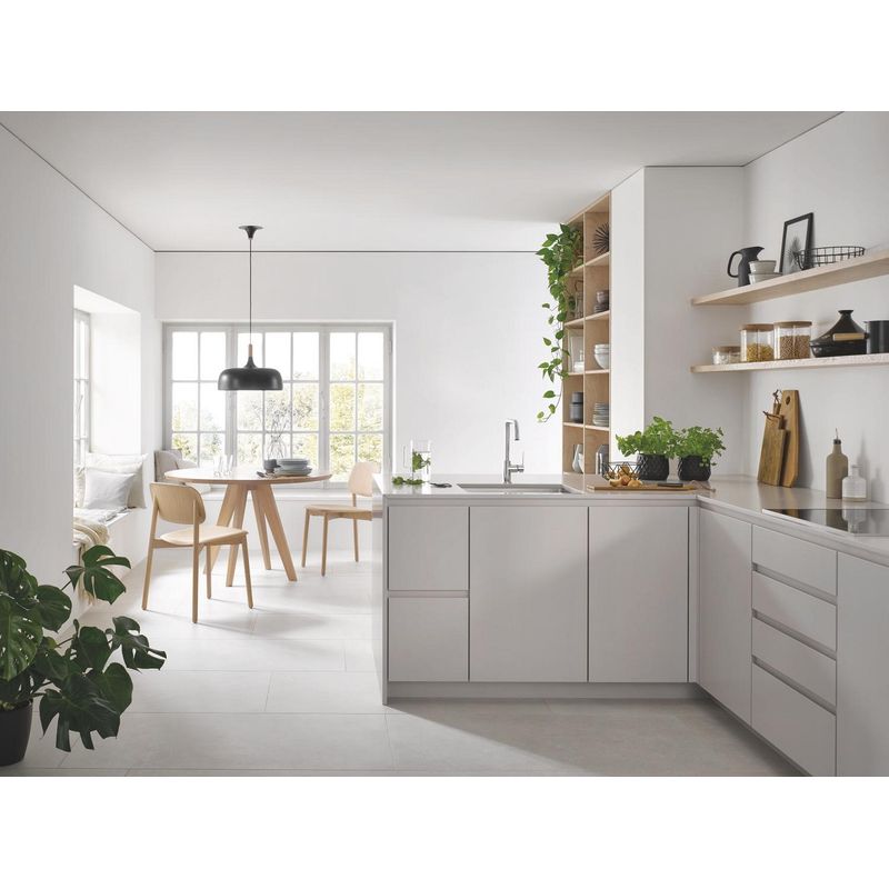 Casa si Gradina - Sanitare - Chiuveta bucatarie si accesorii - Baterii bucatarie - Baterie bucatarie Grohe 1012420000, 0.6 bar, 310 mm, 228 mm, 1 orificii instalare, 1 sprayuri, 150 unghi pivotare, Crom - Infinity.ro