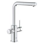 Casa si Gradina - Sanitare - Chiuveta bucatarie si accesorii - Baterii bucatarie - Baterie bucatarie Grohe 30590000, 1 bar, 367 mm, 223 mm, 1 orificii instalare, 2 sprayuri, 180 unghi pivotare, Crom - Infinity.ro