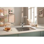 Casa si Gradina - Sanitare - Chiuveta bucatarie si accesorii - Baterii bucatarie - Baterie bucatarie Grohe 30590000, 1 bar, 367 mm, 223 mm, 1 orificii instalare, 2 sprayuri, 180 unghi pivotare, Crom - Infinity.ro