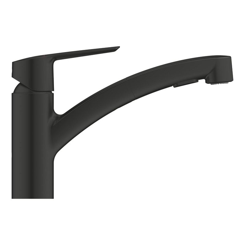 Casa si Gradina - Sanitare - Chiuveta bucatarie si accesorii - Baterii bucatarie - Baterie bucatarie Grohe 305312431, 0.8 bar, 185 mm, 227 mm, 1 orificii instalare, 2 sprayuri, 180 unghi pivotare, Negru - Infinity.ro