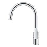 Casa si Gradina - Sanitare - Chiuveta bucatarie si accesorii - Baterii bucatarie - Baterie bucatarie Grohe 30550000, 1 bar, 357 mm, 215 mm, 1 orificii instalare, 1 sprayuri, 180 unghi pivotare, Crom - Infinity.ro