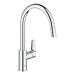 Casa si Gradina - Sanitare - Chiuveta bucatarie si accesorii - Baterii bucatarie - Baterie bucatarie Grohe 30550000, 1 bar, 357 mm, 215 mm, 1 orificii instalare, 1 sprayuri, 180 unghi pivotare, Crom - Infinity.ro