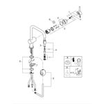 Casa si Gradina - Sanitare - Chiuveta bucatarie si accesorii - Baterii bucatarie - Baterie bucatarie Grohe 30435000, 1 bar, 328 mm, 223 mm, 1 orificii instalare, 1 sprayuri, 180 unghi pivotare, Crom - Infinity.ro