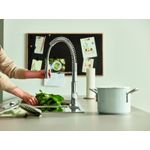 Casa si Gradina - Sanitare - Chiuveta bucatarie si accesorii - Baterii bucatarie - Baterie bucatarie Grohe 30614000, 1 bar, 455 mm, 236 mm, 1 orificii instalare, 2 sprayuri, 360 unghi pivotare, Crom - Infinity.ro