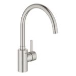 Casa si Gradina - Sanitare - Chiuveta bucatarie si accesorii - Baterii bucatarie - Baterie bucatarie Grohe 30431DC0, 1 bar, 354 mm, 224 mm, 1 orificii instalare, 1 sprayuri, Otel satinat - Infinity.ro