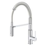 Casa si Gradina - Sanitare - Chiuveta bucatarie si accesorii - Baterii bucatarie - Baterie bucatarie Grohe 30614000, 1 bar, 455 mm, 236 mm, 1 orificii instalare, 2 sprayuri, 360 unghi pivotare, Crom - Infinity.ro