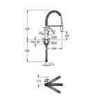 Casa si Gradina - Sanitare - Chiuveta bucatarie si accesorii - Baterii bucatarie - Baterie bucatarie Grohe 30614000, 1 bar, 455 mm, 236 mm, 1 orificii instalare, 2 sprayuri, 360 unghi pivotare, Crom - Infinity.ro