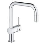 Casa si Gradina - Sanitare - Chiuveta bucatarie si accesorii - Baterii bucatarie - Baterie bucatarie Grohe 30435000, 1 bar, 328 mm, 223 mm, 1 orificii instalare, 1 sprayuri, 180 unghi pivotare, Crom - Infinity.ro